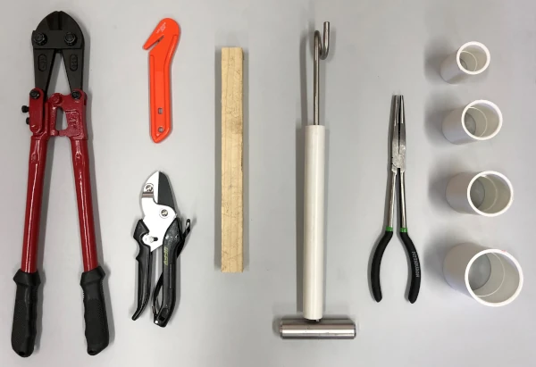 Le kit d'enlèvement des hameçons distribué aux pêcheurs réunionnais (Photo: CRPMEM Réunion, projet SaveTurtleRUN 2025)