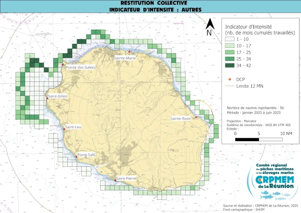 Carte issue du projet ACAPAR (source: CRPMEM Réunion, 2025)